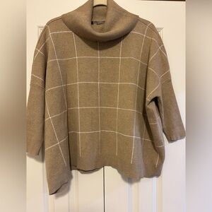 LOFT Shrug Sweater with Minimalist Design Woman’s Medium Oversized M Turtleneck